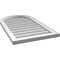 Ekena Millwork Round Top Surface Mount PVC Gable Vent w/ 2"W x 1-1/2"P Brickmould Frame, 20"W x 34"H GVPRT20X3402SN - alternate 2